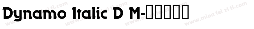 Dynamo Italic D M字体转换